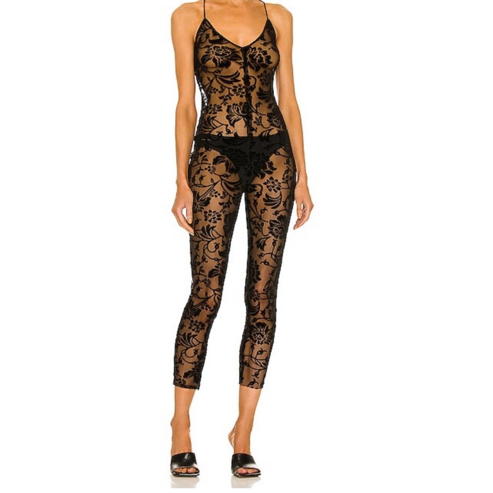 Norma Kamali, Low Back Fara Slip Catsuit